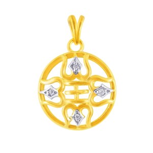 Spiritual diamond pendant
