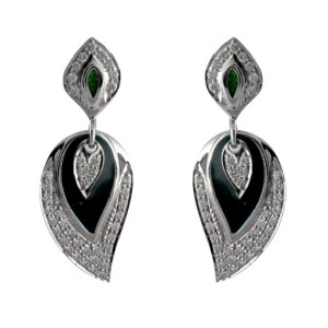 JPearls black diamond earrings